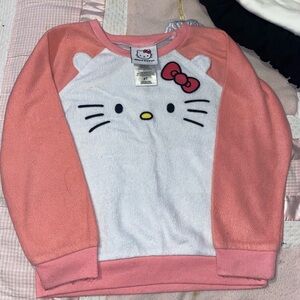 Hello Kitty Pink and White Kids Hoodie